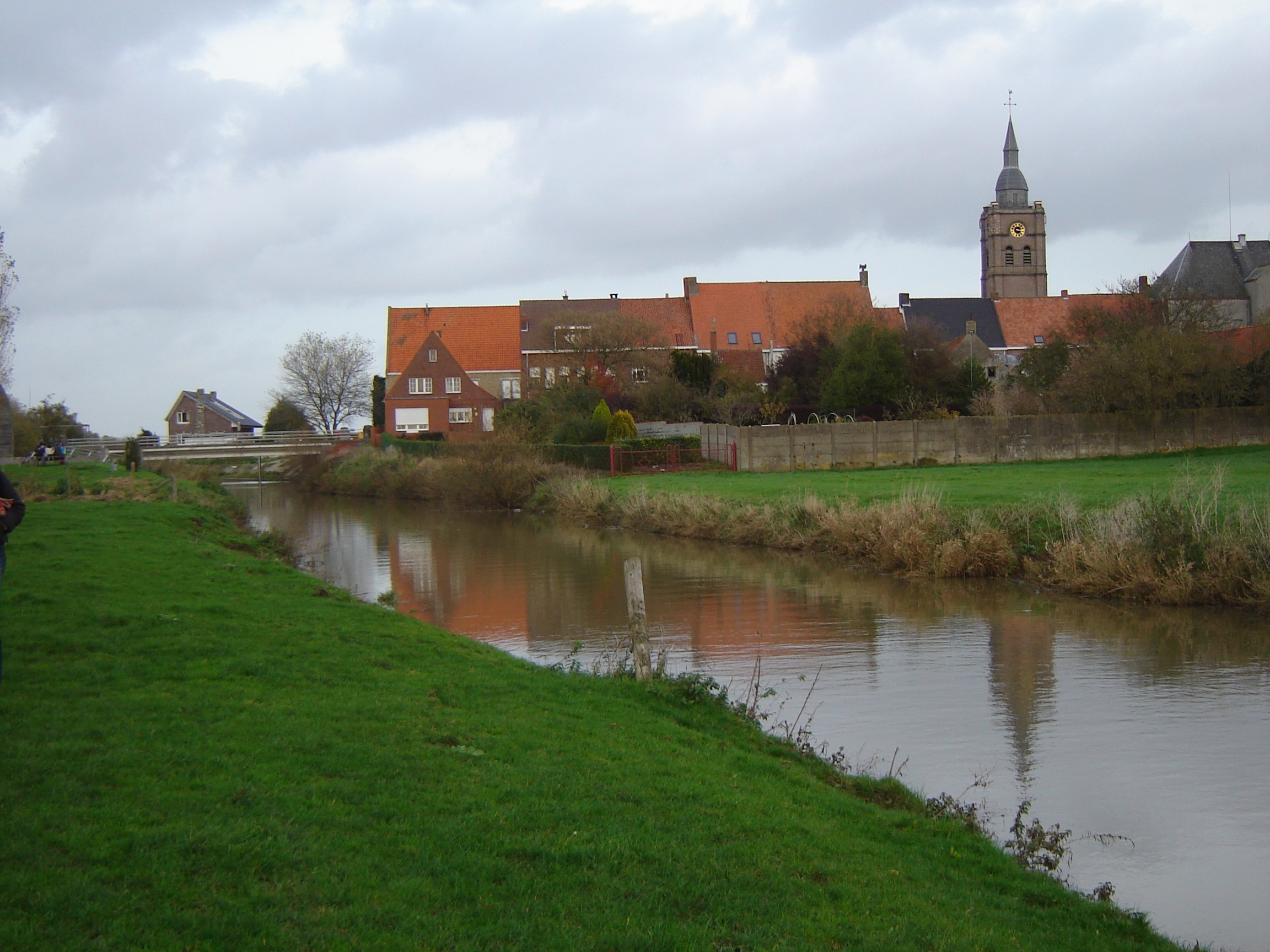 The Yser a river and major historical site in Belgium Les Canalous