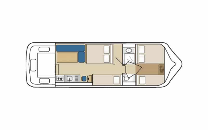 Triton 1050, houseboat hire without licence